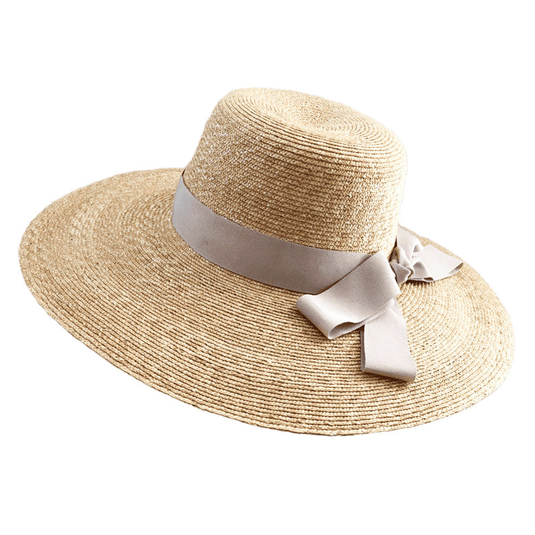 Meadow Hat - Natural with Mauve
