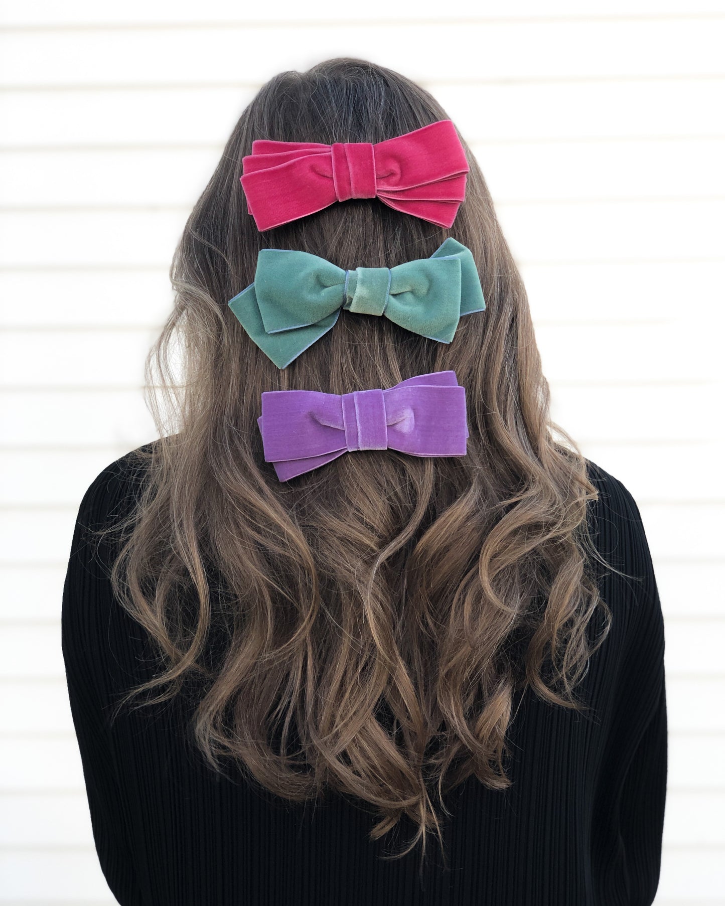 Velvet Bow - Pinks