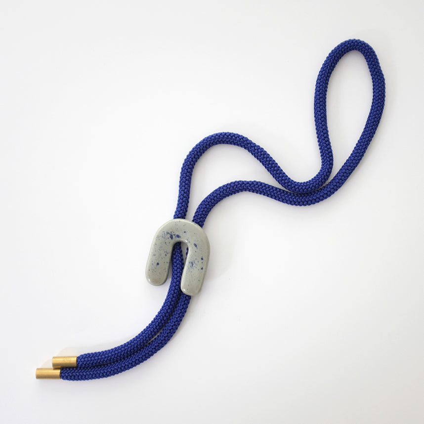 Ceramic Bolo Cobalt Horseshoe