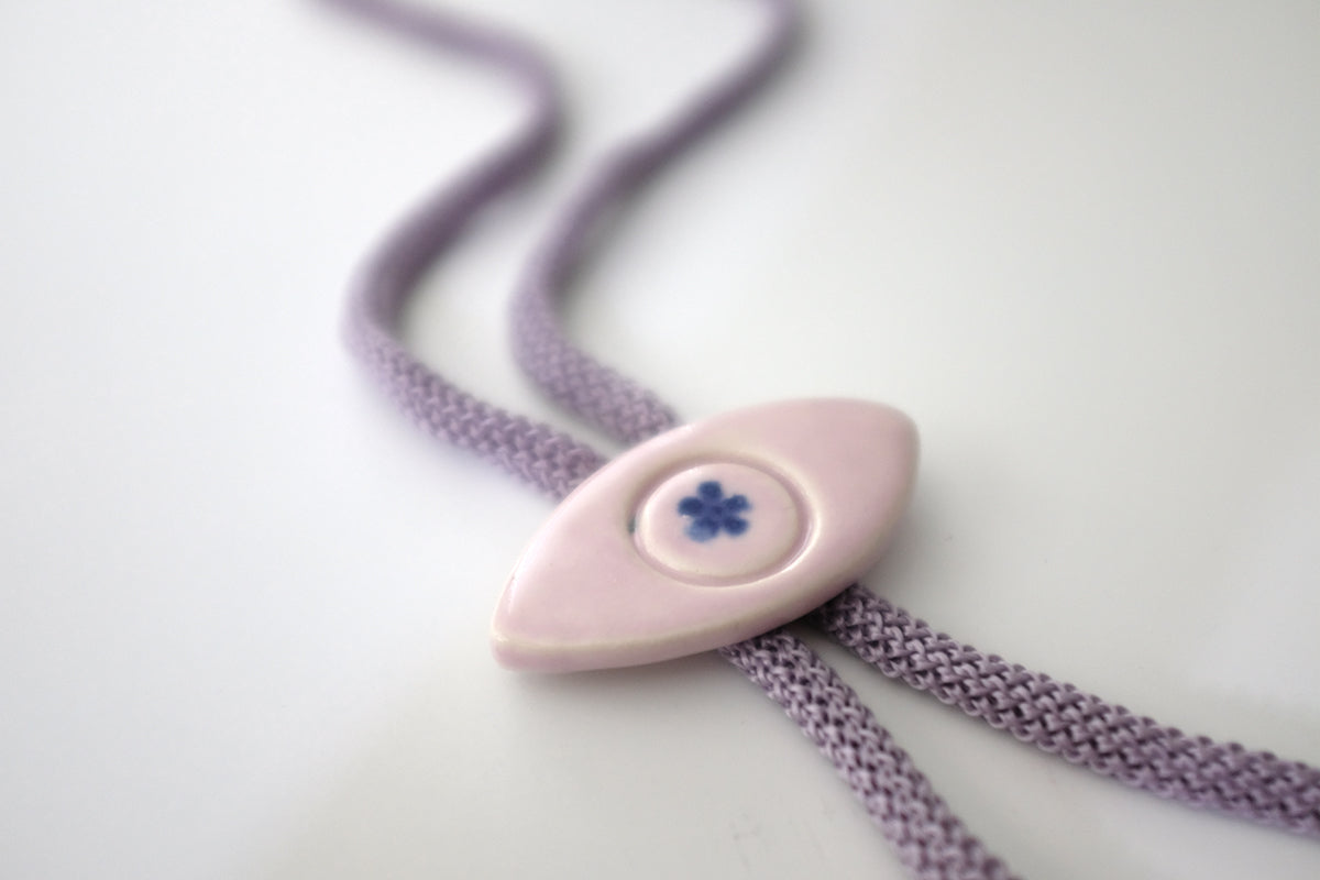 Ceramic Bolo Mauve Eye