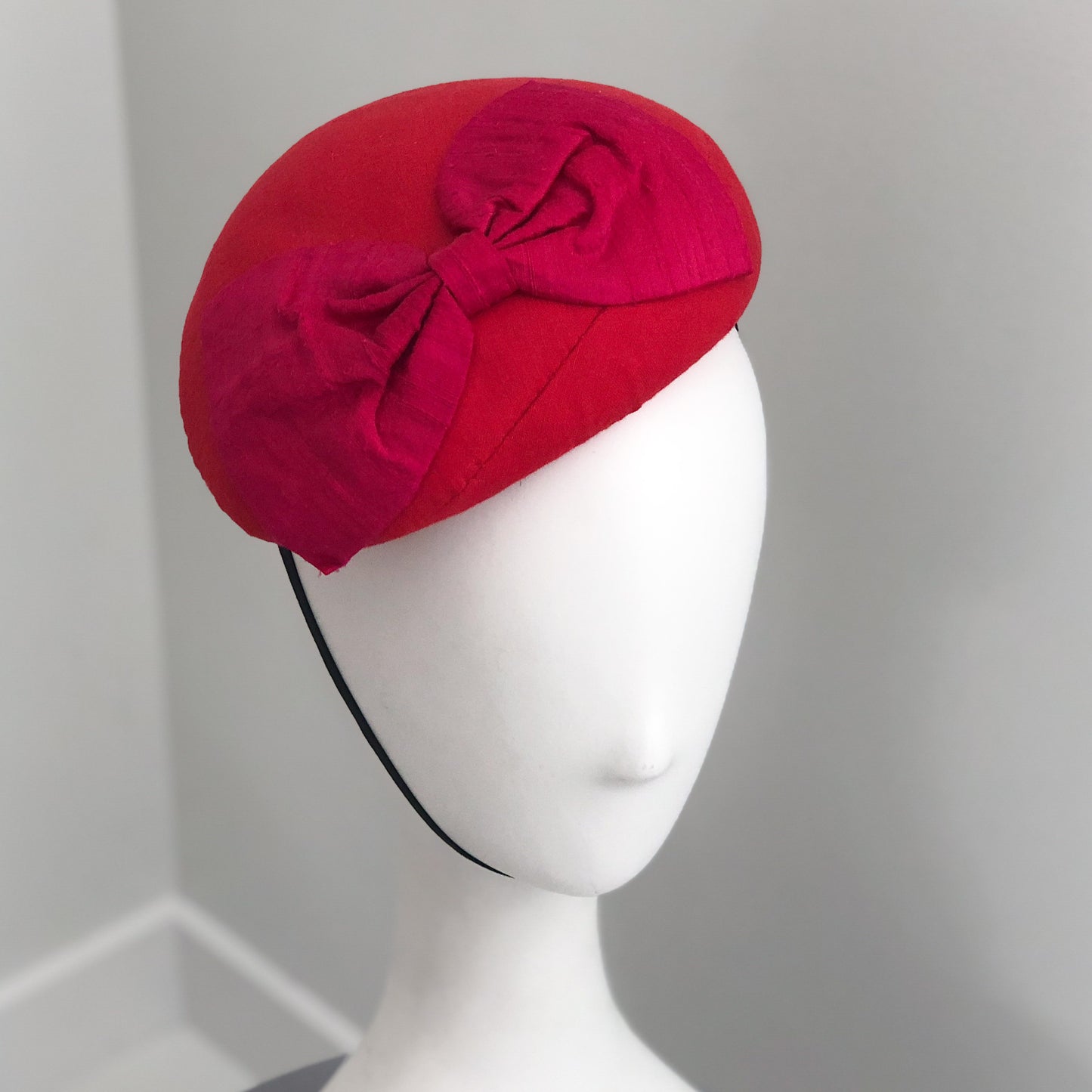 Structured Beret - Red